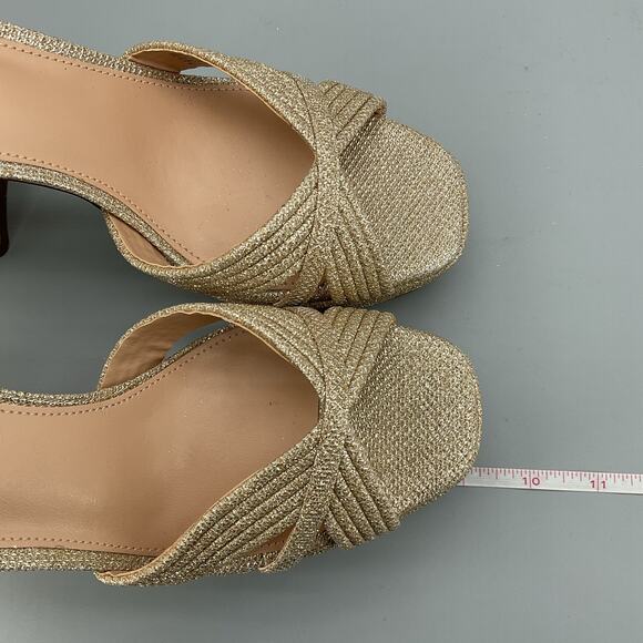 NEW Steve Madden Women’s Laurel Platform Sandals Gold Size 10 - Picture 7 of 10